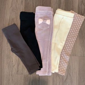 Lot of 5 leggings 12 months